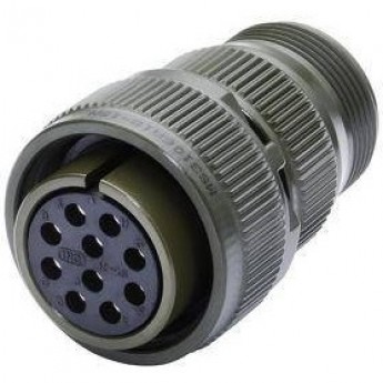 Разъем MIL прямой 10-контактный металлический KUEBLER 16918